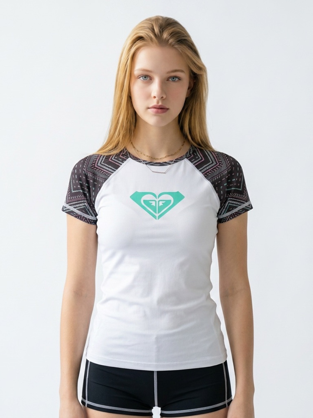 Women's Roxy Short Sleeve Rash Guard